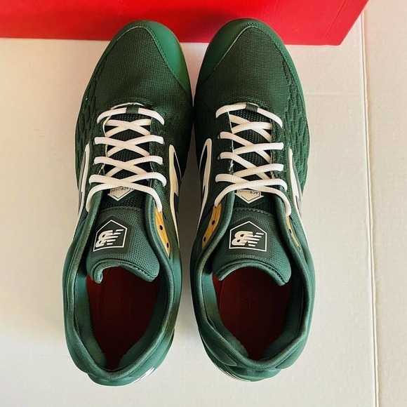 New Balance Low-Cut 3000v4 Metal Baseball Cleat Men's Green with White Sz 16D - Picture 5 of 9